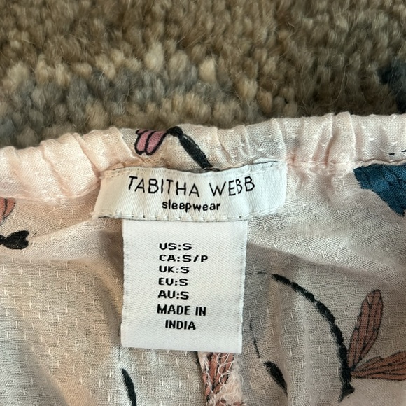 Tabitha Webb two piece pajama set size Small - Picture 5 of 5